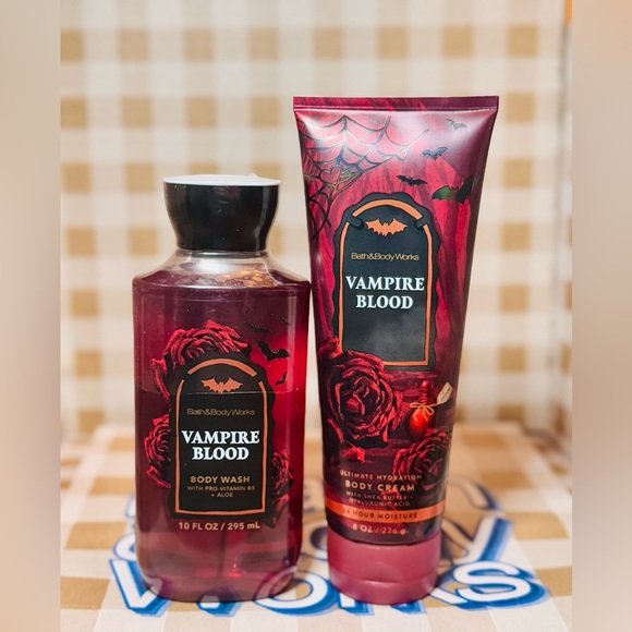 Bath & Body Works Other - NEW B&BW Vampire Blood Body Cream and Body Wash Bath Set Full Size 2 piece